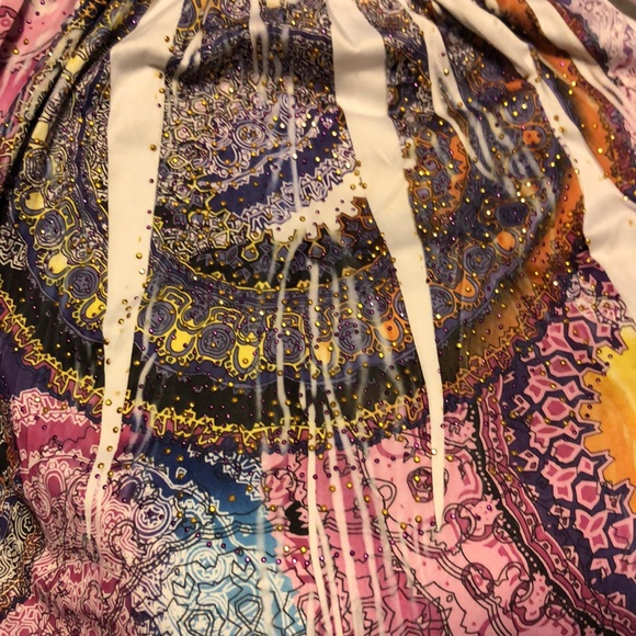 Colourful Multi-pattern design Halter Dress - Picture 7 of 9